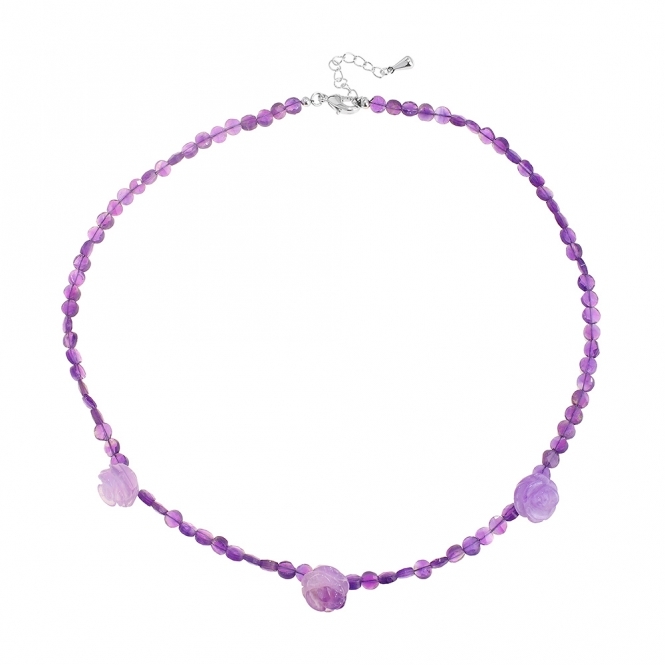 Amethyst Roses Necklace