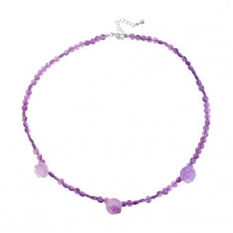 Amethyst Roses Necklace