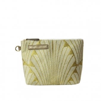 Antique Gold Jacquard Clutch Bag