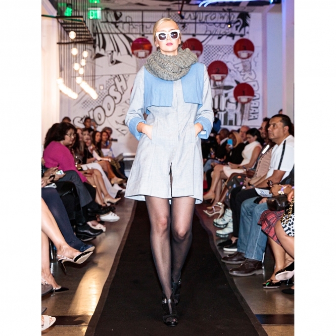 Ash Grey Wool Coat with Attached Vest