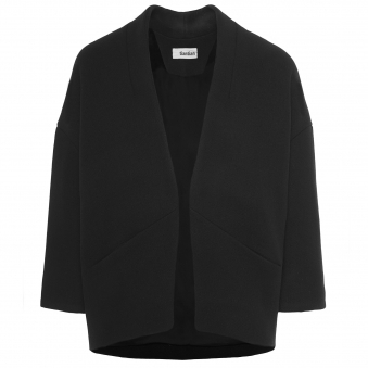 Black Structured Swing Jacket