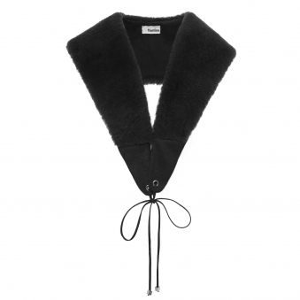 Black Wool Collar