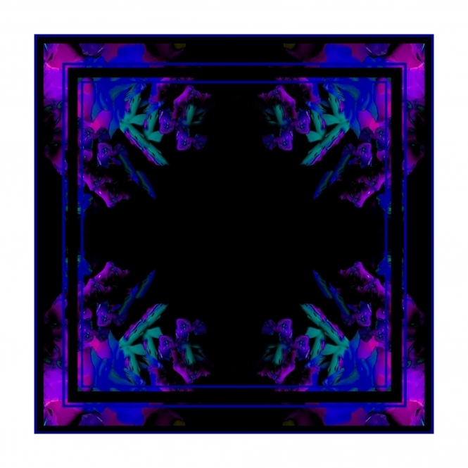 Blazed Cobalt Silk Scarf