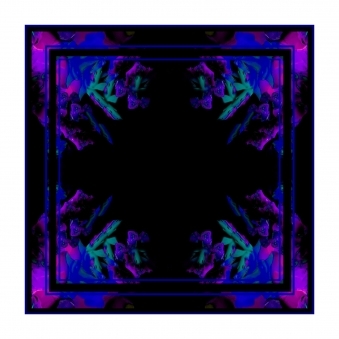 Blazed Cobalt Silk Scarf