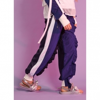 Blue Frill Trousers