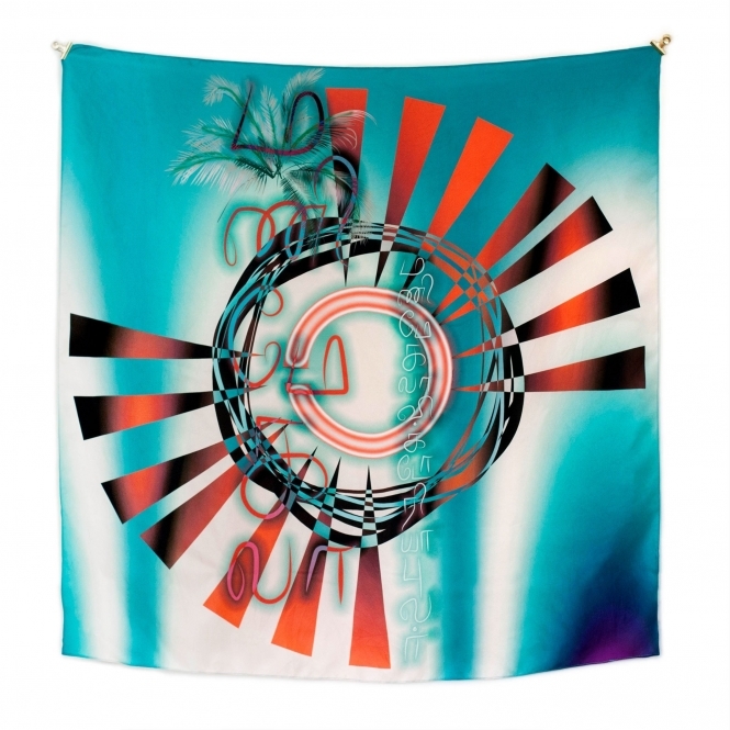 Blue Sila Silk Scarf