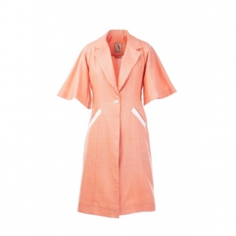 Blush Flared Sleeve Coat