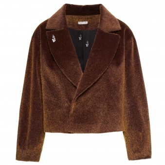 Brown Faux Fur Short Coat
