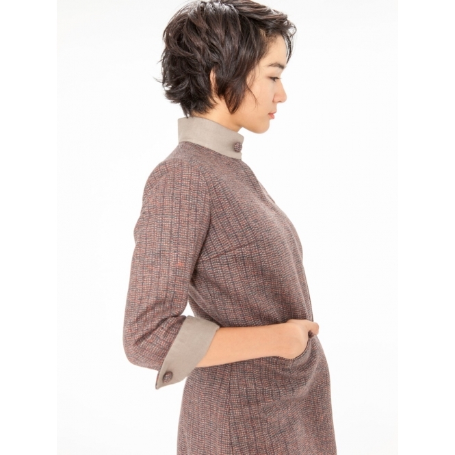 Cadet Grey Tweed Coat