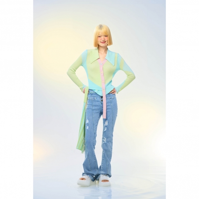 Chic Worsted Wool Cardigan
