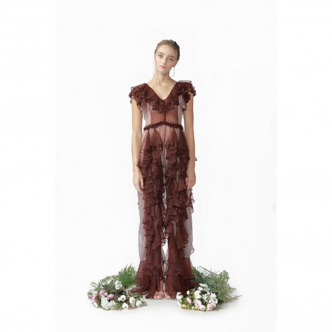 Clover Ruffle Maxi Gown