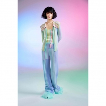 Colourful Striped Wool Cardigan