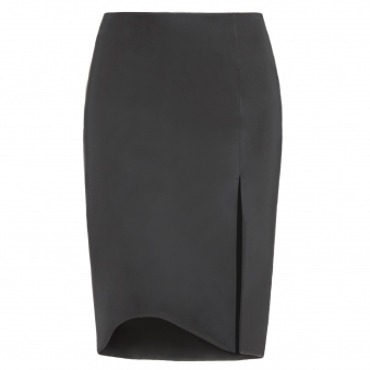 Dark Grey Reflective Midi Skirt
