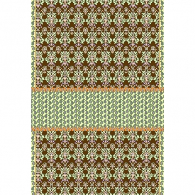 Digital Damask Paisley Print