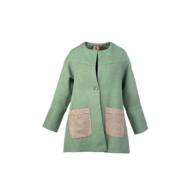 Eco-Green Oversized Coat