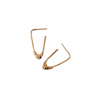 Gold Melted Earrings