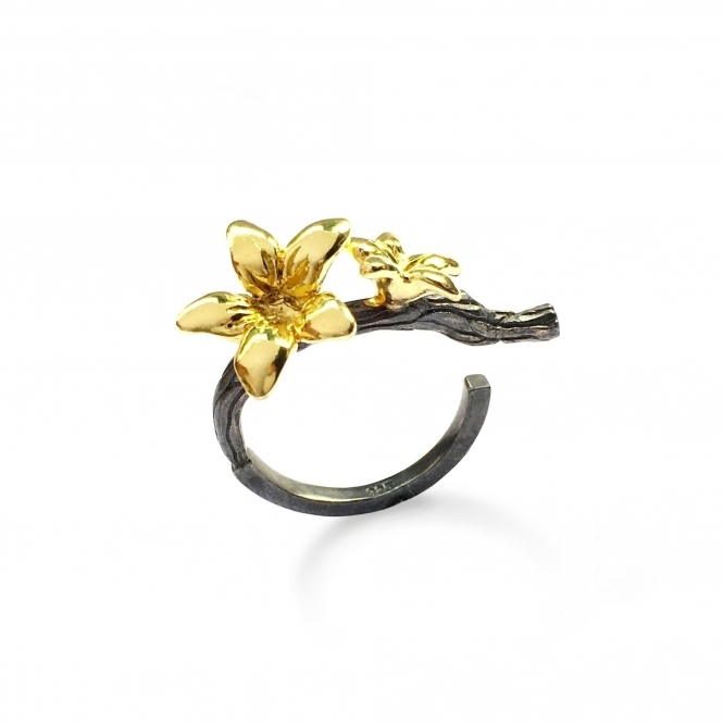 Golden Flower Ring