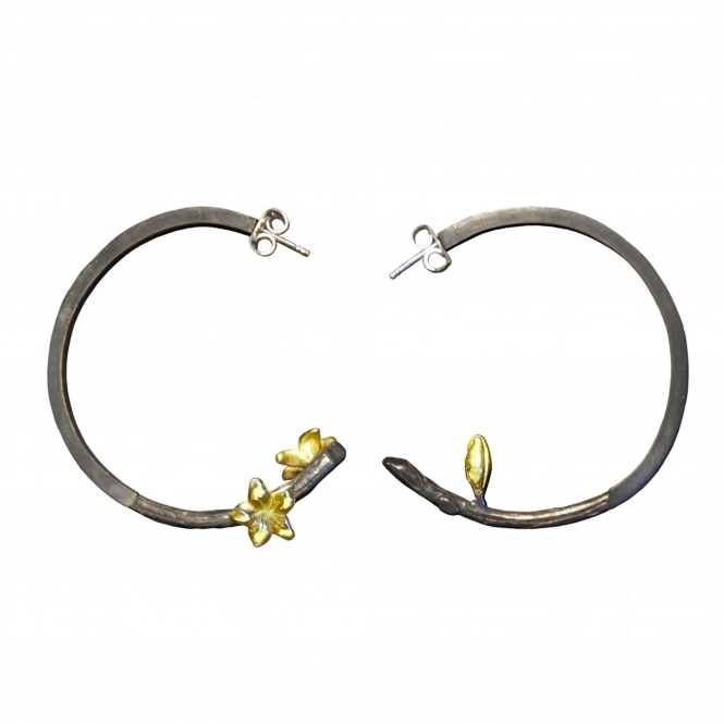 Golden Flowers Earrings