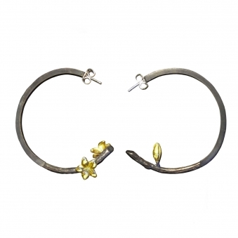 Golden Flowers Earrings