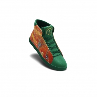 Green Printed Higher Realms High Top