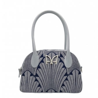 Iconique Navy Silver Handbag