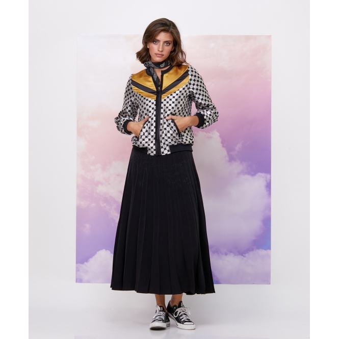 Inverted Accordion Pleat Skirt