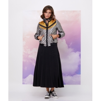 Inverted Accordion Pleat Skirt