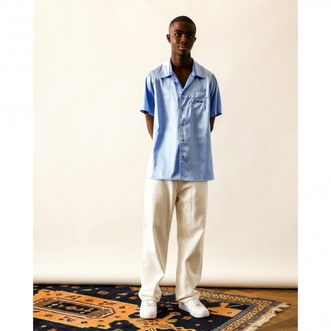 Kanie Shortsleeve Soft Blue Shirt