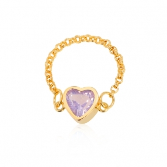 Lavander Quartz Ring