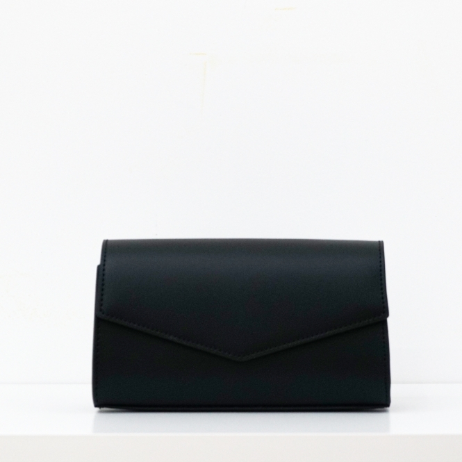 Leather envelope clutch