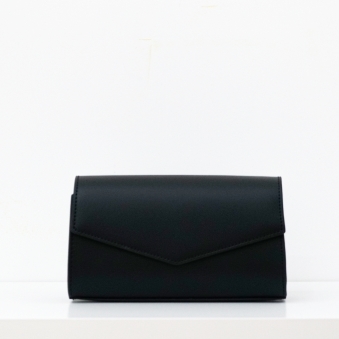 Leather envelope clutch