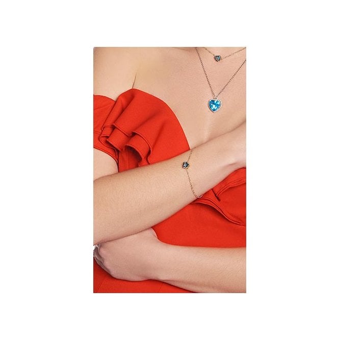 London Blue Topaz Heart Bracelet