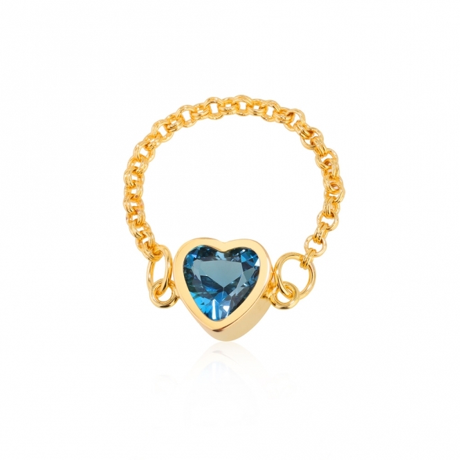 London Blue Topaz Heart Ring