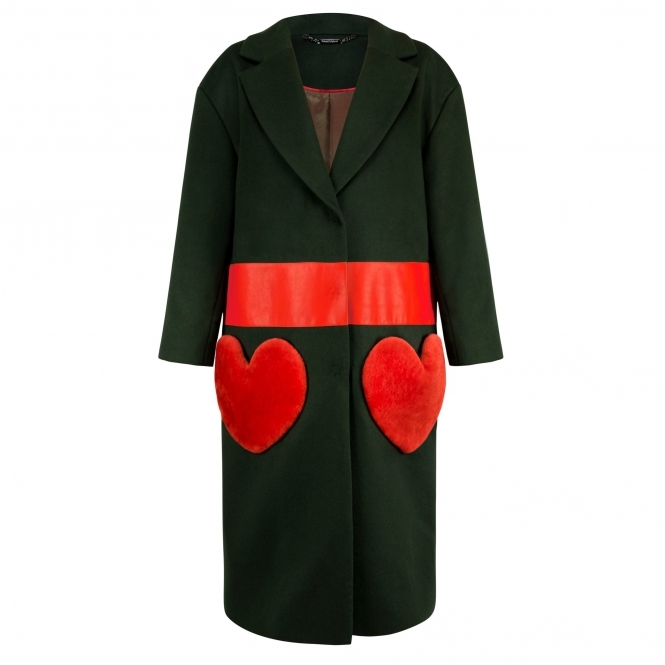 'Love' Cashmere Oversized Coat