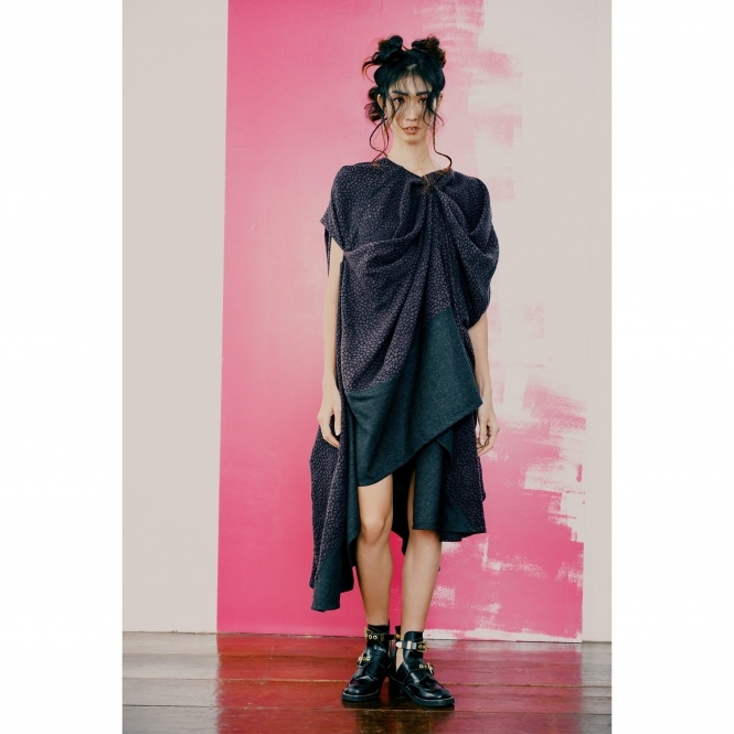 Made To Order Asymmetrical Messy Midi Panelled Dress
