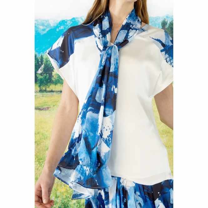 Made To Order Aurora Horizontal Shibori Stole