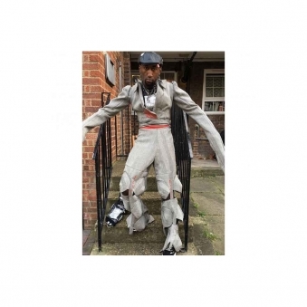 Made To Order Black and white BOOBIE Trouser