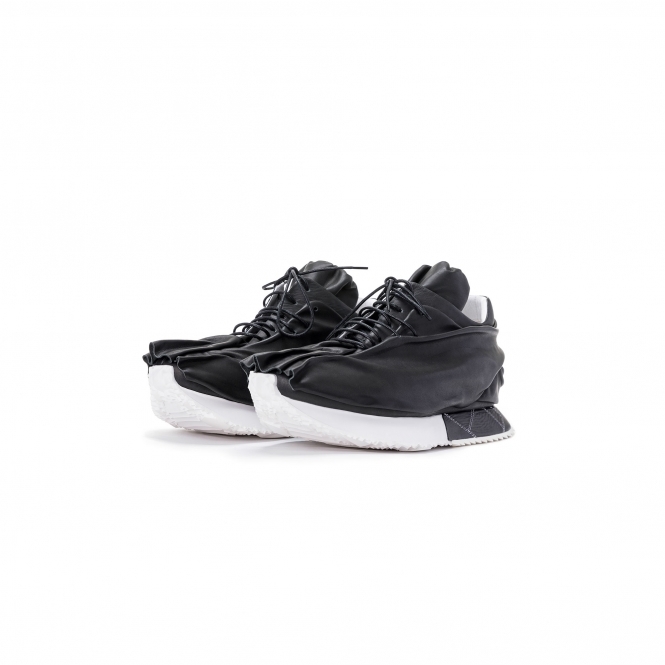 Made To Order Black Calf Leather Trainers