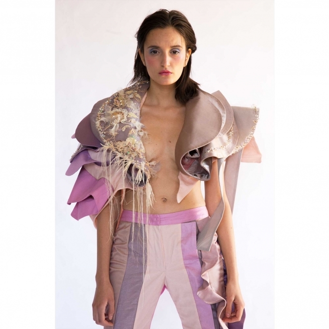 Made To Order Blooming Flower Poncho