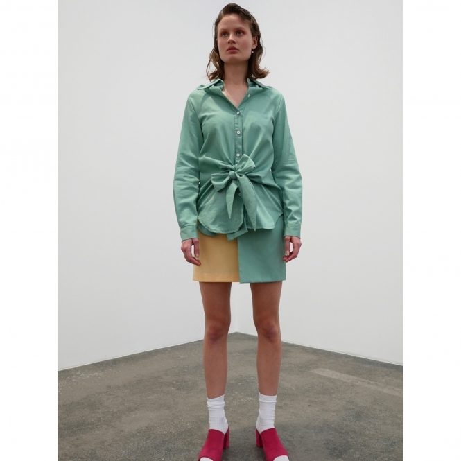 Made To Order Bow Shirt - Green