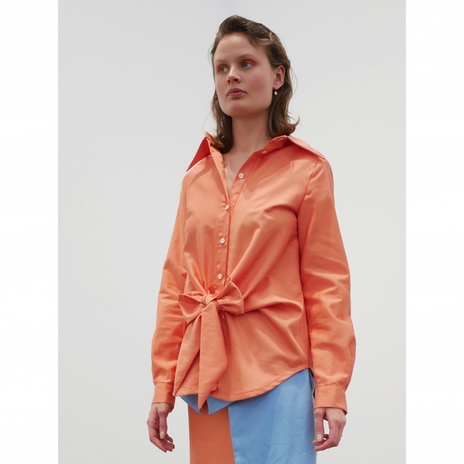 Made To Order Bow Shirt - Orange