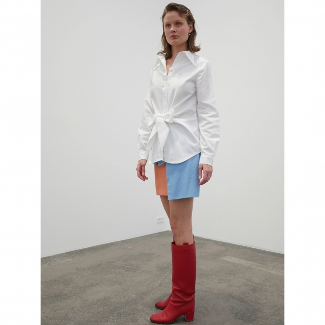 Made To Order Bow shirt - White