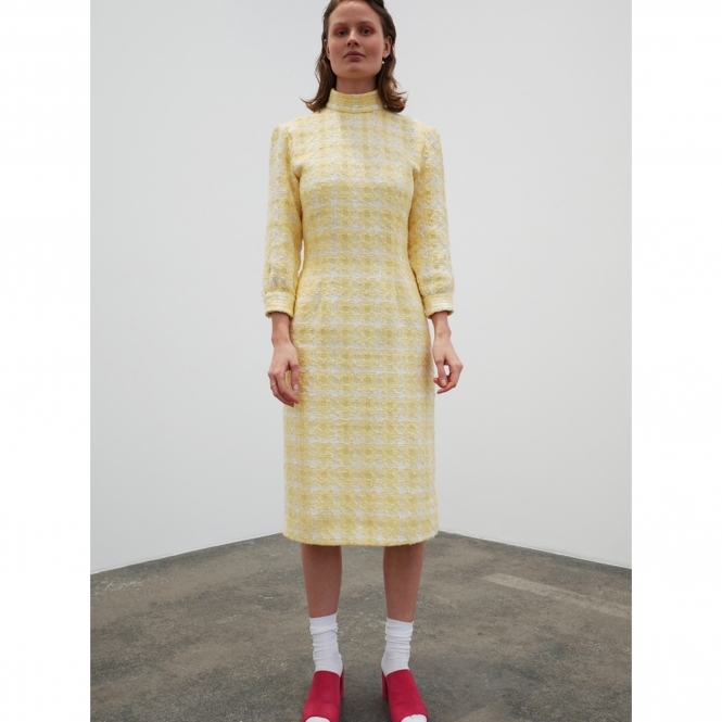 Made To Order Collar Dress - Yellow