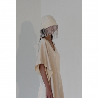 Made To Order Crystal Bugle Bead Bucket Hat