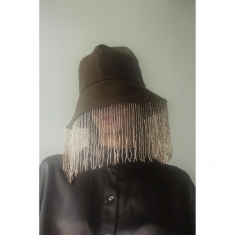 Made To Order Crystal Bugle Bead Bucket Hat