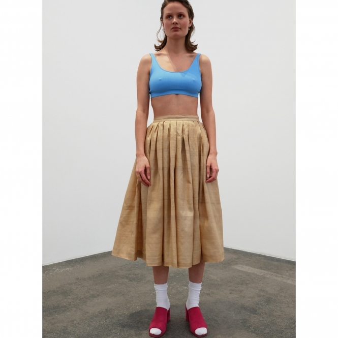 Made To Order Flared Skirt - Gold