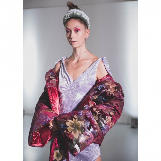 Made to Order Floral Oversized Puffer Jacket