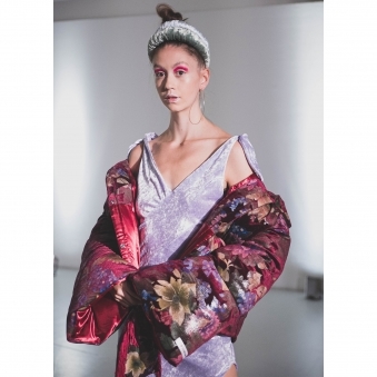 Made to Order Floral Oversized Puffer Jacket