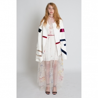 Made To Order Hand-painted Silk Organza Skirt