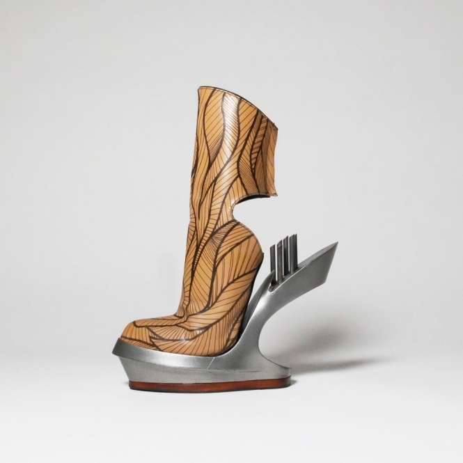 Made To Order Identity Ankle-high Heel-less Bed of Nails Boots